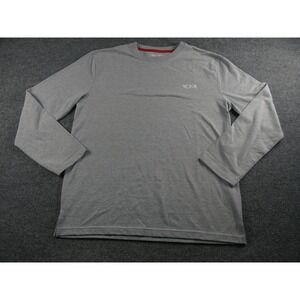 TUMI‎ Air India Men Long Sleeve T-Shirt Gray Recycled Blend Crewneck Large #2104